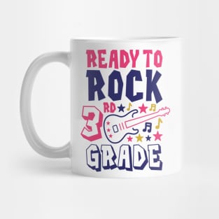 Ready to Rock 3rd Grade Back to School Student Kids Mug